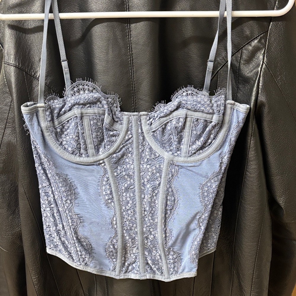 Urban Outfitters Blue Corset Top